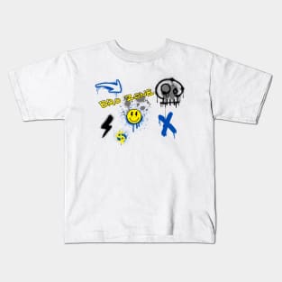 Bro zone in graffiti art aesthetic Kids T-Shirt